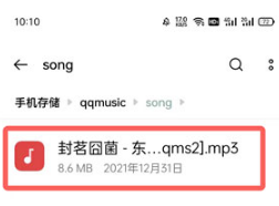 《QQ音乐》下载的歌曲在哪个文件夹