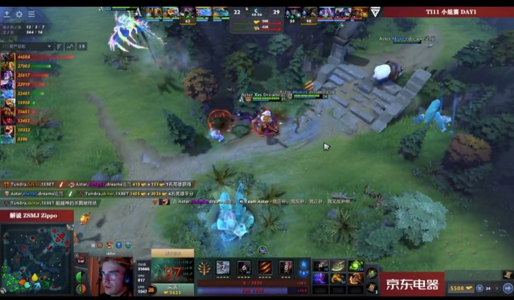 Dota2 Ti11小组赛赛报：Tundra破三路bna扳回一局  Aster 1-1 Tundra