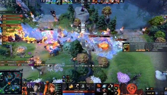 DOTA2 Ti11败者组半决赛：Ori屠夫屡献神钩打破僵局，Aster扳回一城