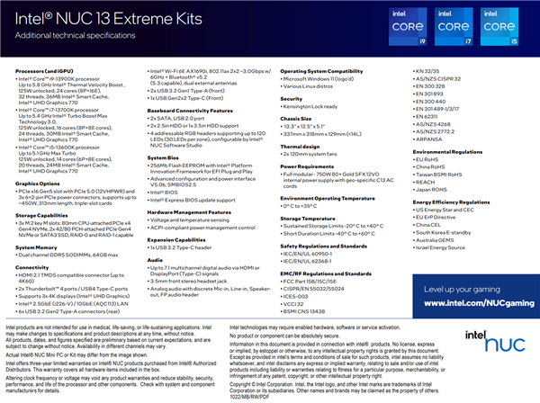 Intel NUC迷你机问世十周年：今日Intel发布NUC 13至尊版