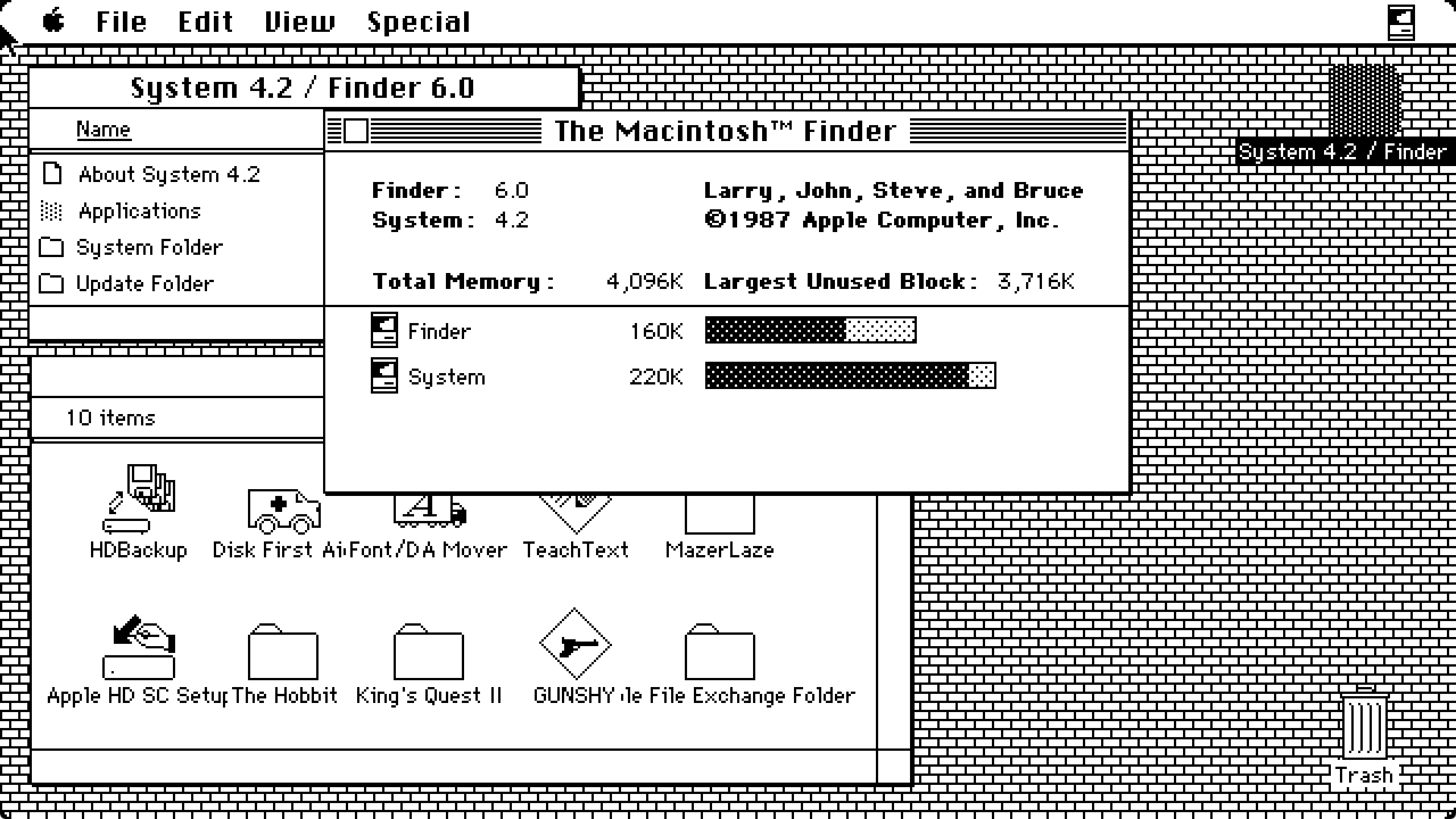 苹果于1987年推出System Software 5，首次作为零售品提供