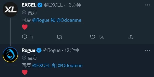 欧洲Rogue官宣上单Odoamne离队 暗示后者加入XL战队