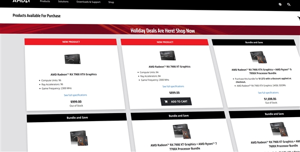 黄牛炒疯了！RX 7900 XT/XTX刚发售就卖完了