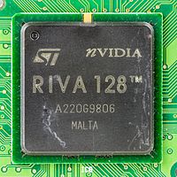 NVIDIA于1997年推出第三代显卡芯片Riva 128（NV3）