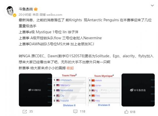 Knights战队更名人员大换血 Lin加盟