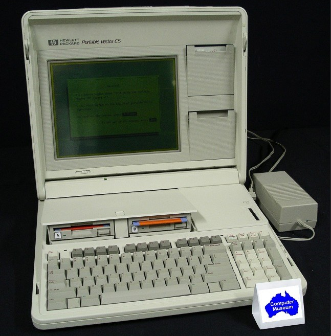 1987年，Hewlett-Packard发布Vectra Portable CS笔记本电脑