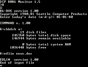 1981年7月27日，微软从SCP那里获得了86-DOS操作系统的版权