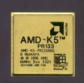 AMD公司第一个自主开发的处理器K5处理器发布于1996年3月27日