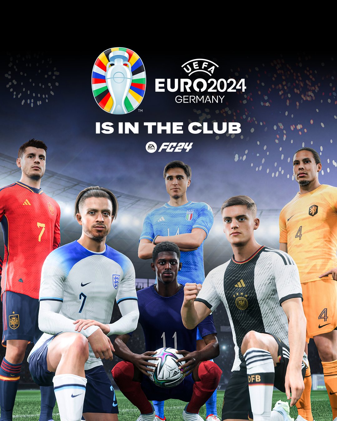 《EA Sports FC 24》明年免费添加2024德国欧洲杯内容