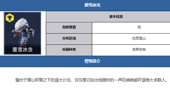 《星球重启》覆雪冰虫位置一览